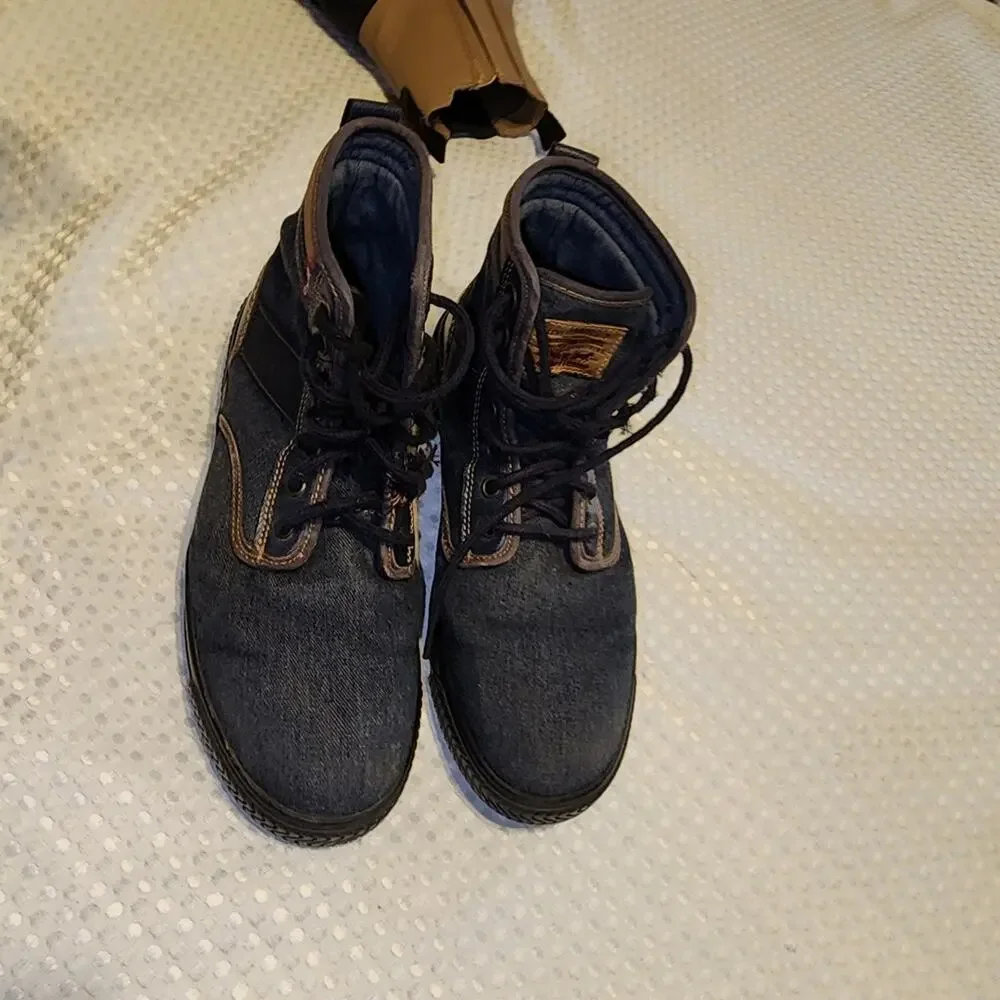 LEVIS EUC MENS SZ 9.5 JEAN LUG BOOTS